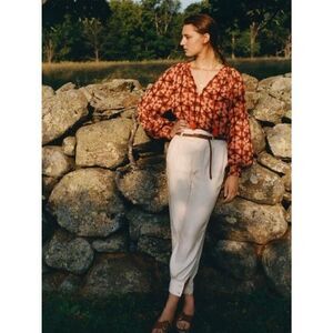 NEW Anthropologie Womens S Porridge Elizabet Blouse